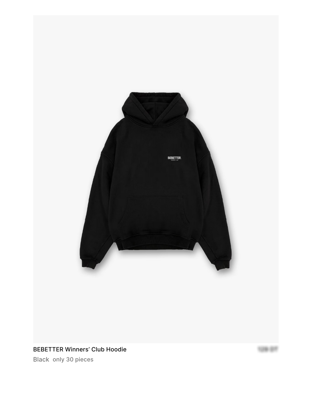 BEBETTER Winners' Club Black Hoodie
