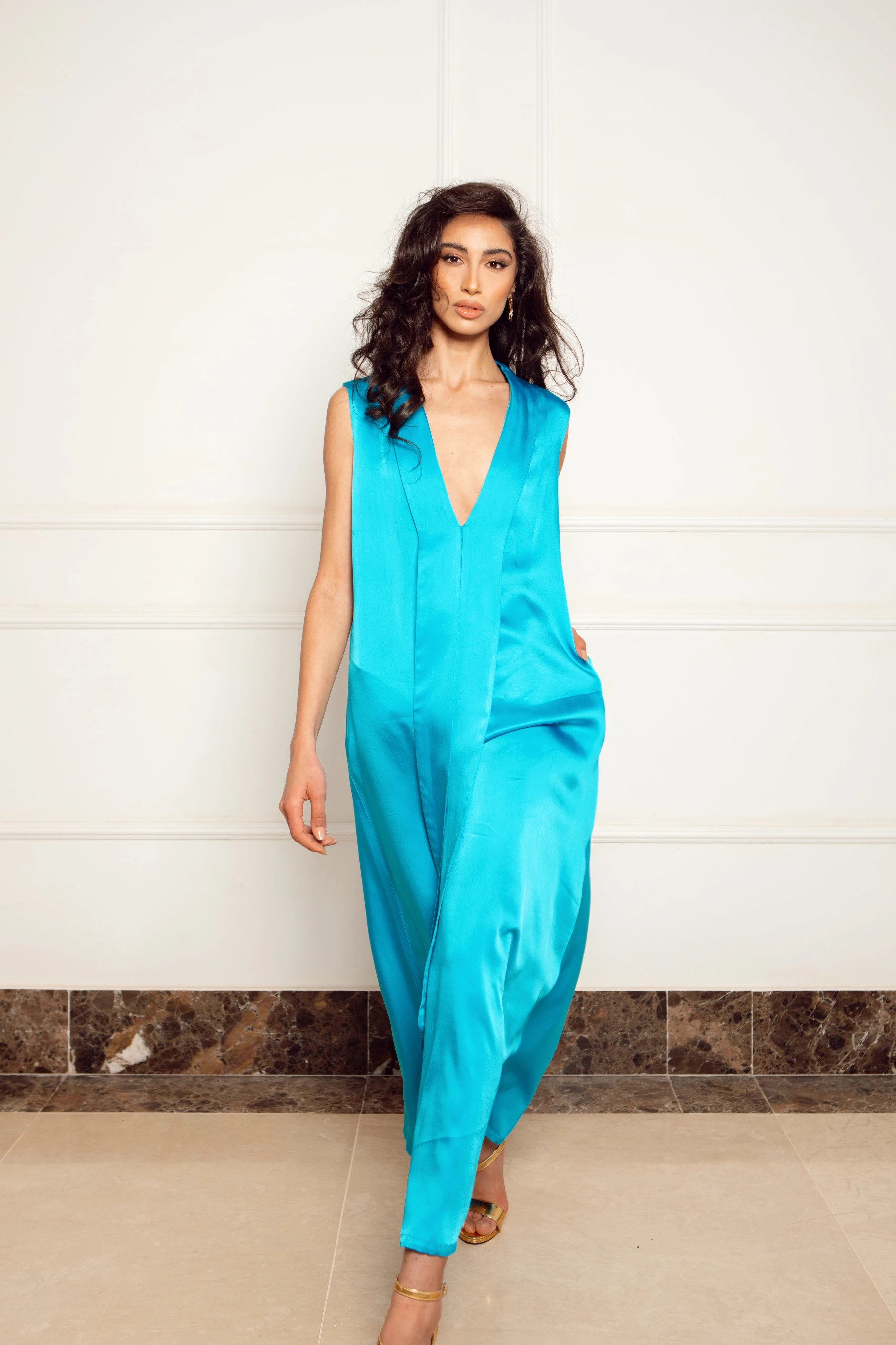 Kenza oversize glossy dress